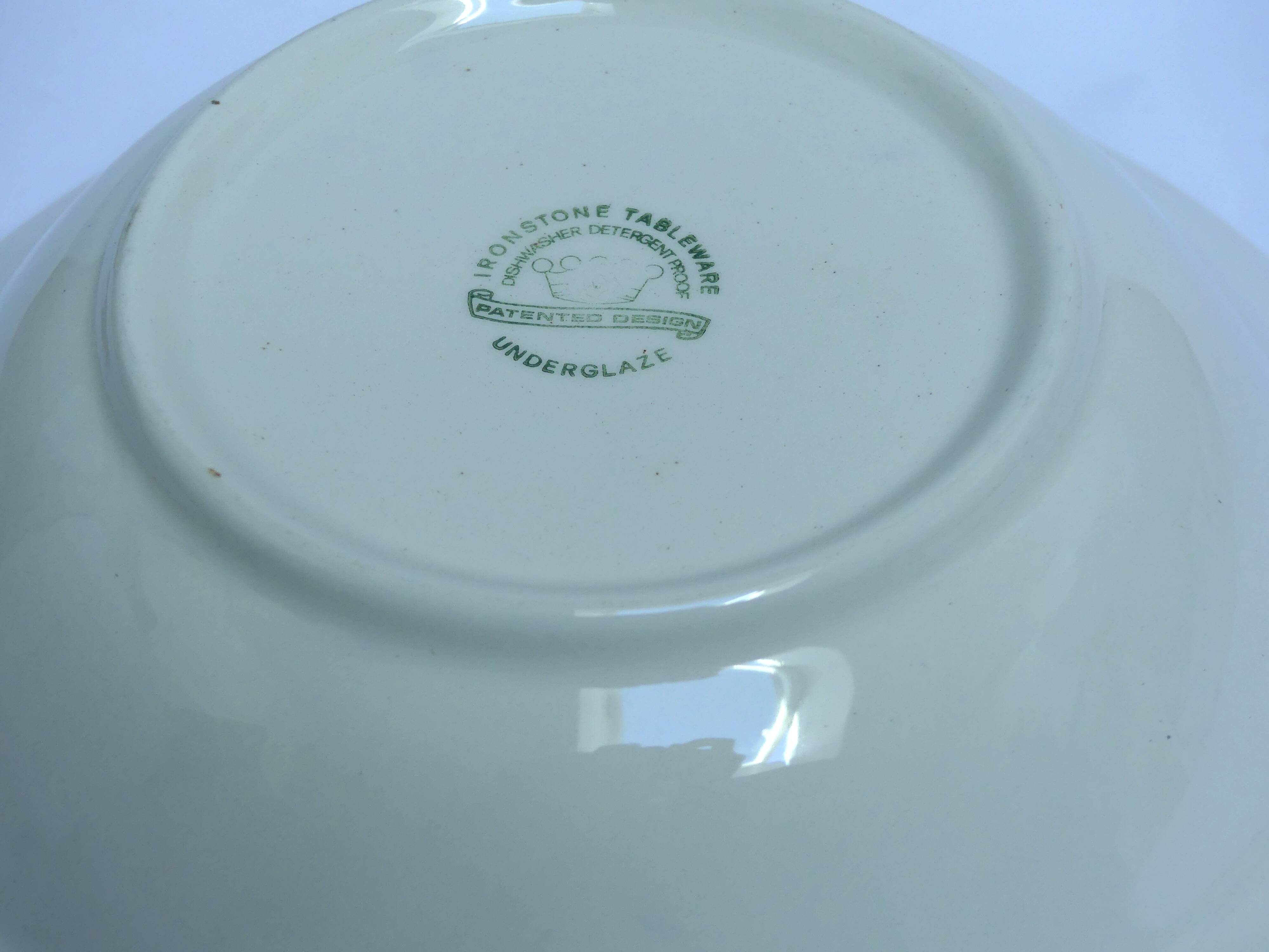 Ironstone tableware earthenware salad bowl