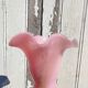 Vintage vase in pink opaline blown glass