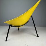 Yellow Tripod Lounge Chair by Ed Merat, France 1956