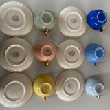6 cups with Villeroy Boch saucers