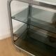 Vintage chrome and smoked glass serving trolley
