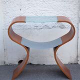 Console 80s wood with free curves
