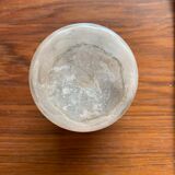 Poudrier en verre ancien - peint