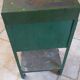 Industrial green metal bedside storage from the 50s