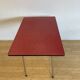 Red formica table