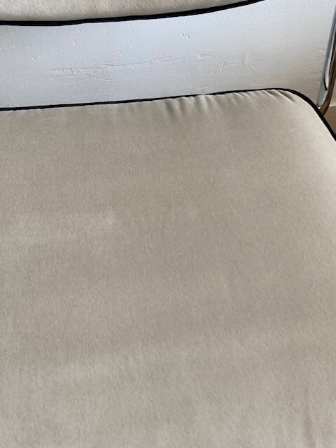 Vintage beige armchair from the 1970s.