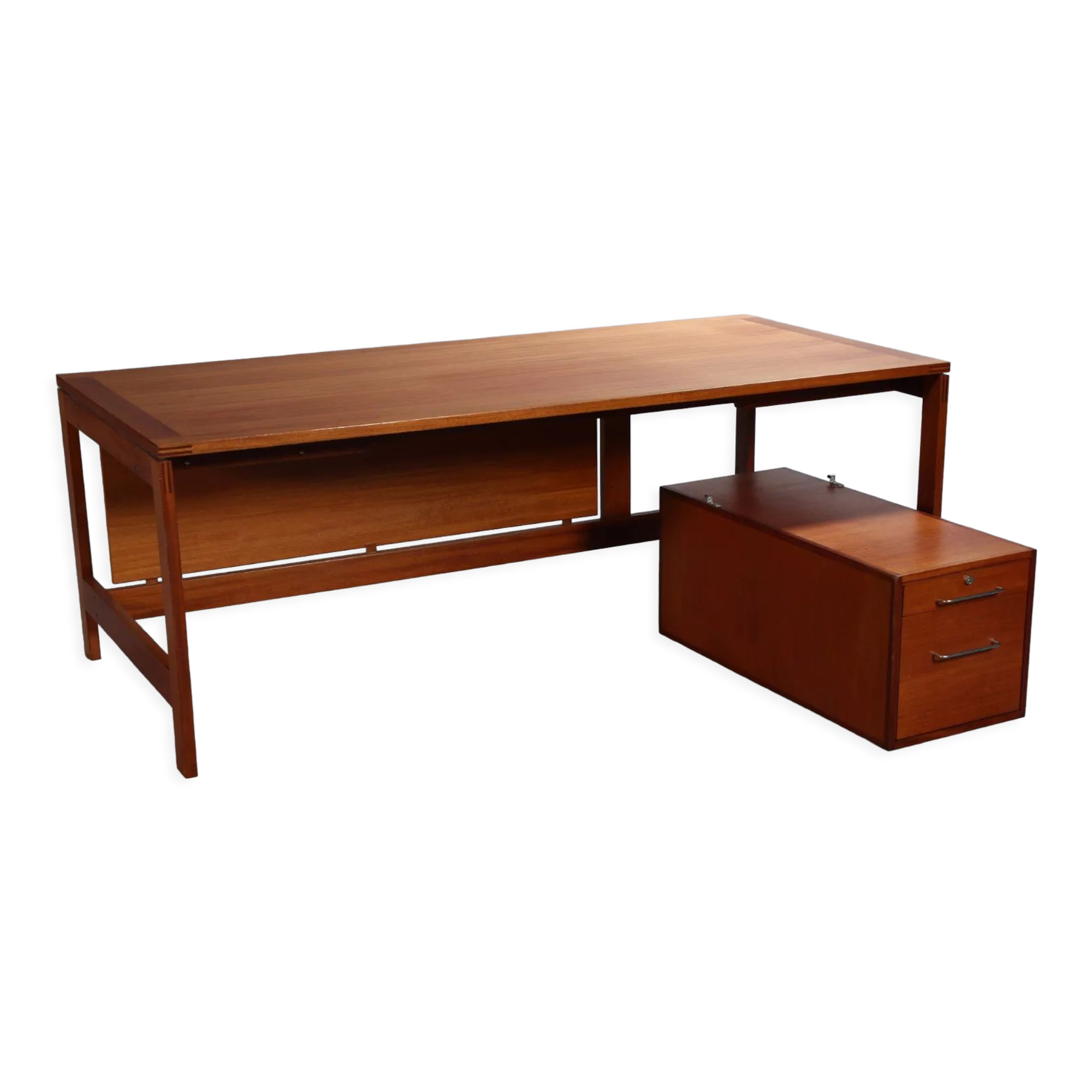 Danish midcentury writing desk by Henning Jensen & Torben Valeur