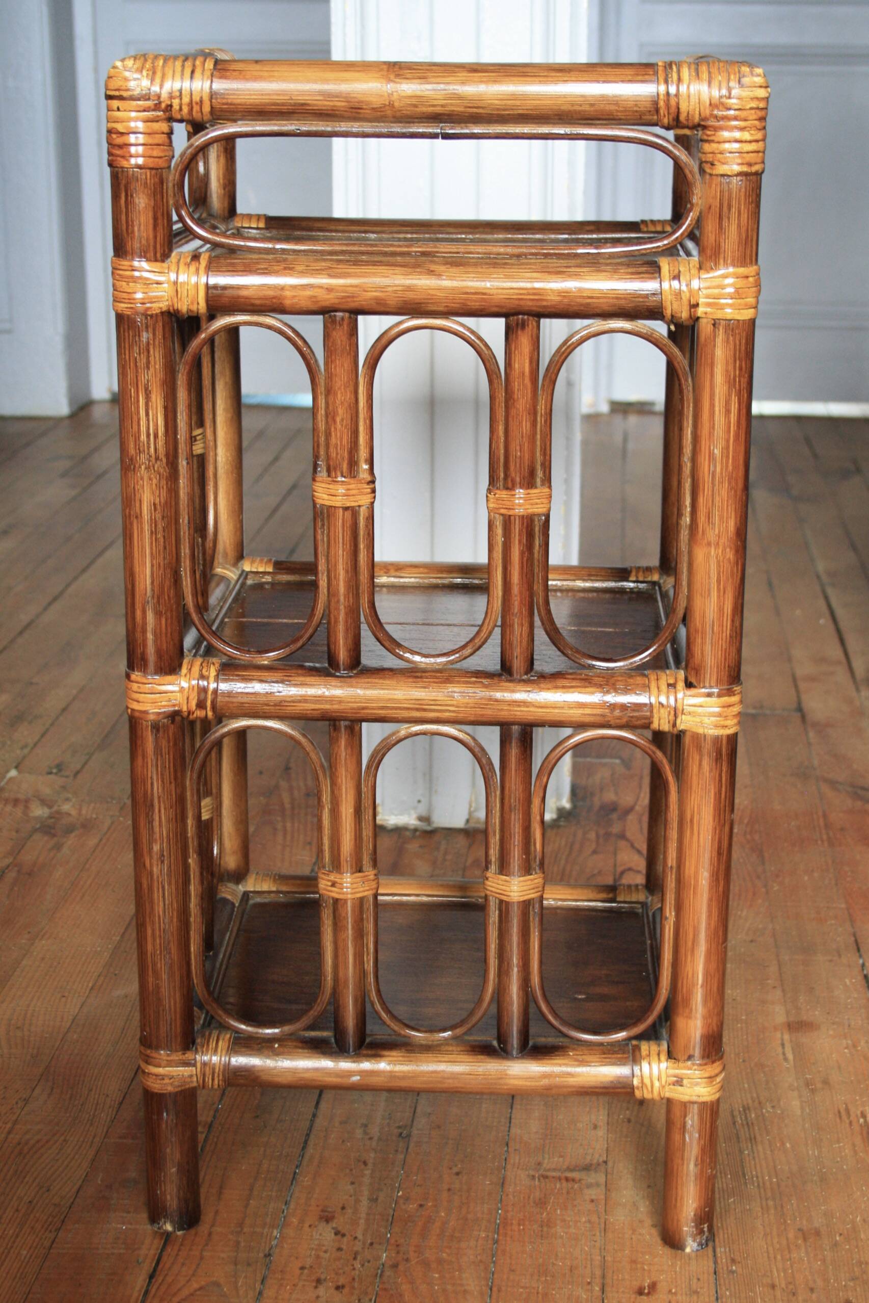 Bamboo & rattan shelf