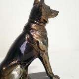 Paire de serre-livres chiens vintage