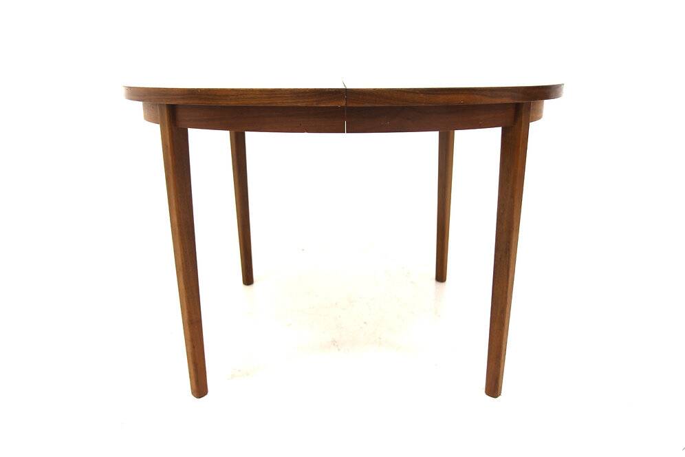Scandinavian walnut dining table, Sweden, 1960