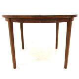 Scandinavian walnut dining table, Sweden, 1960