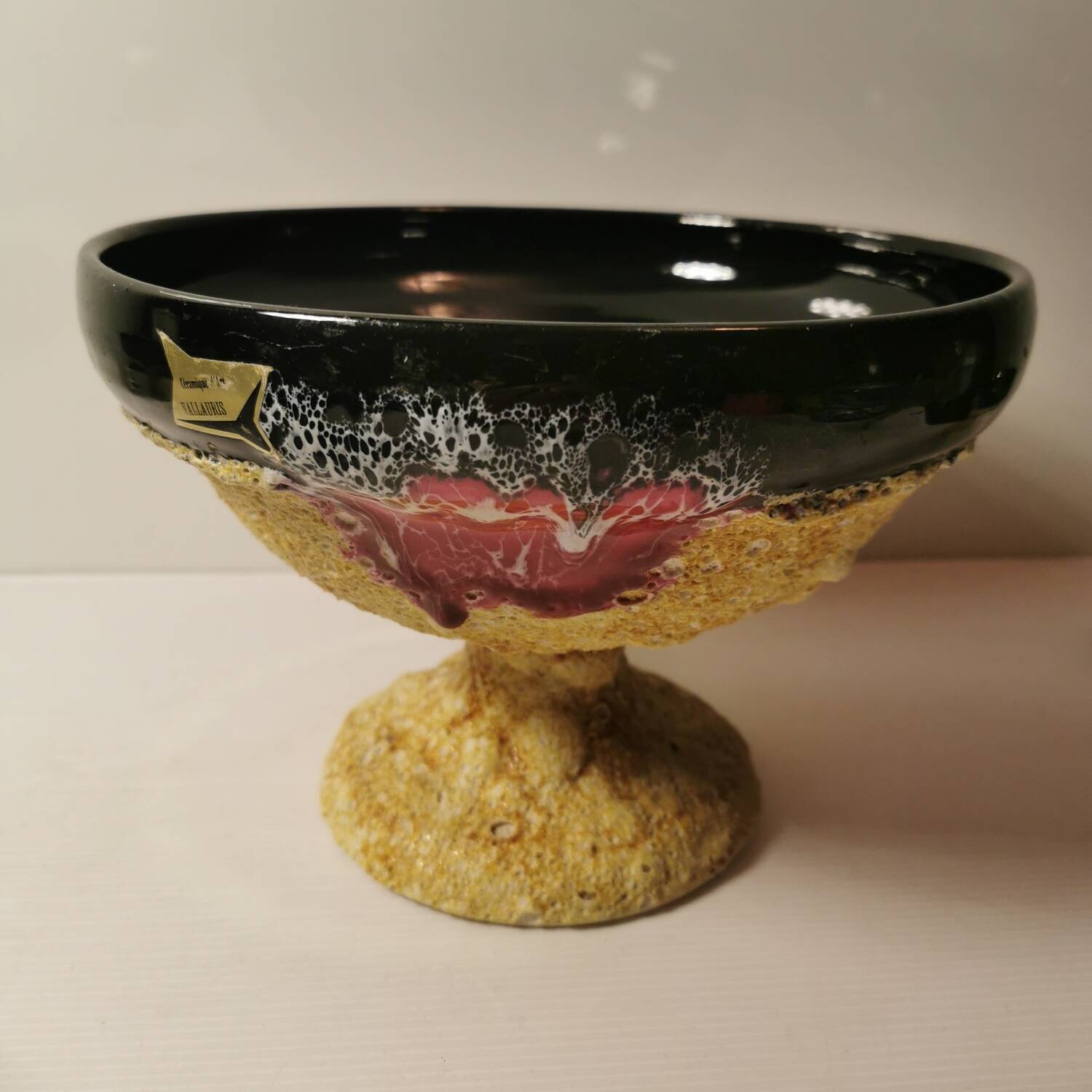 Fruit Salad, Punch or Sangria Service in Vallauris Fat Lava/Lave ceramic