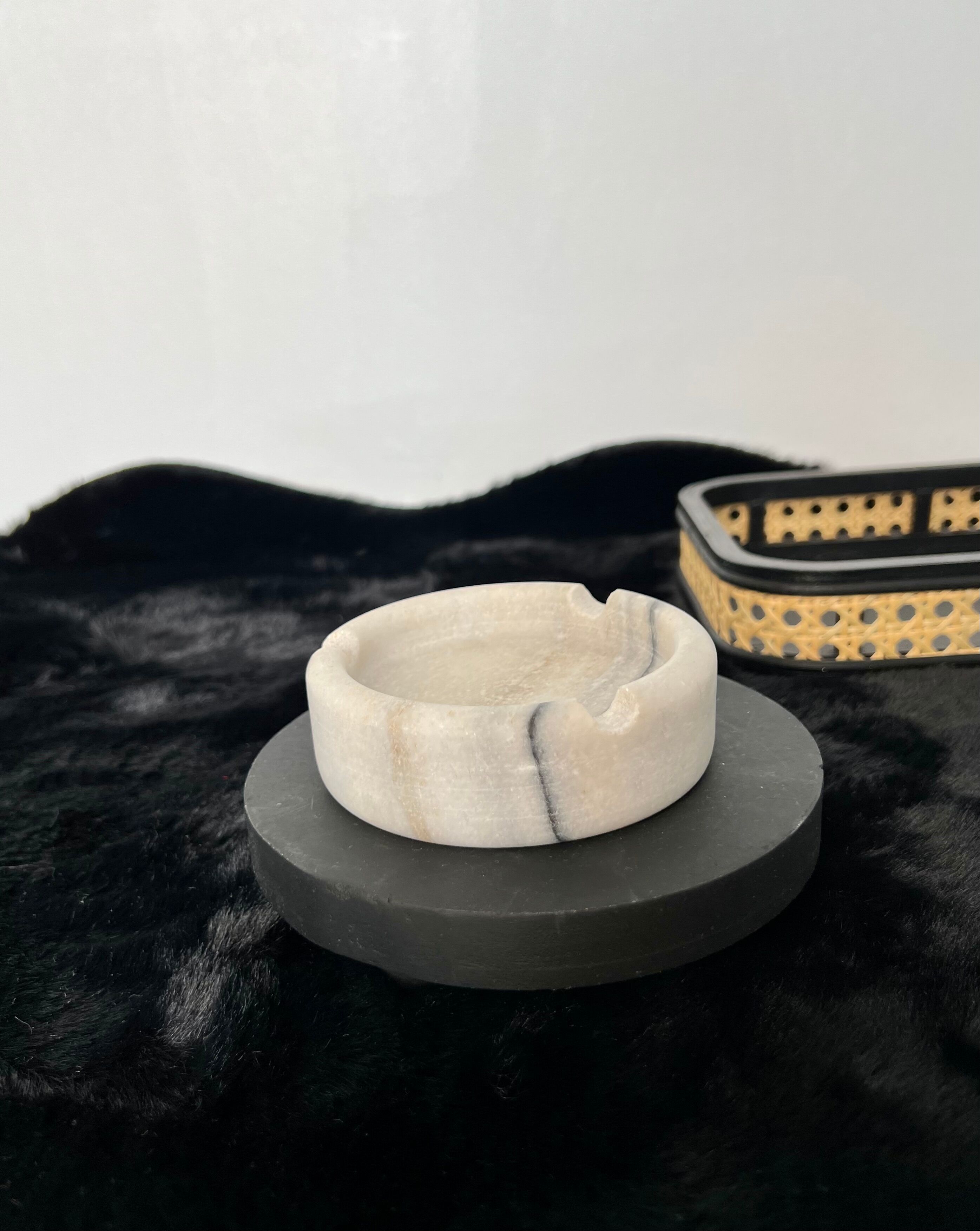 Antique ashtray in real marble