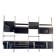 Large modular wall system Roche Bobois from the 70s – wood, black lacquered and