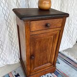Vintage solid wood bedside table