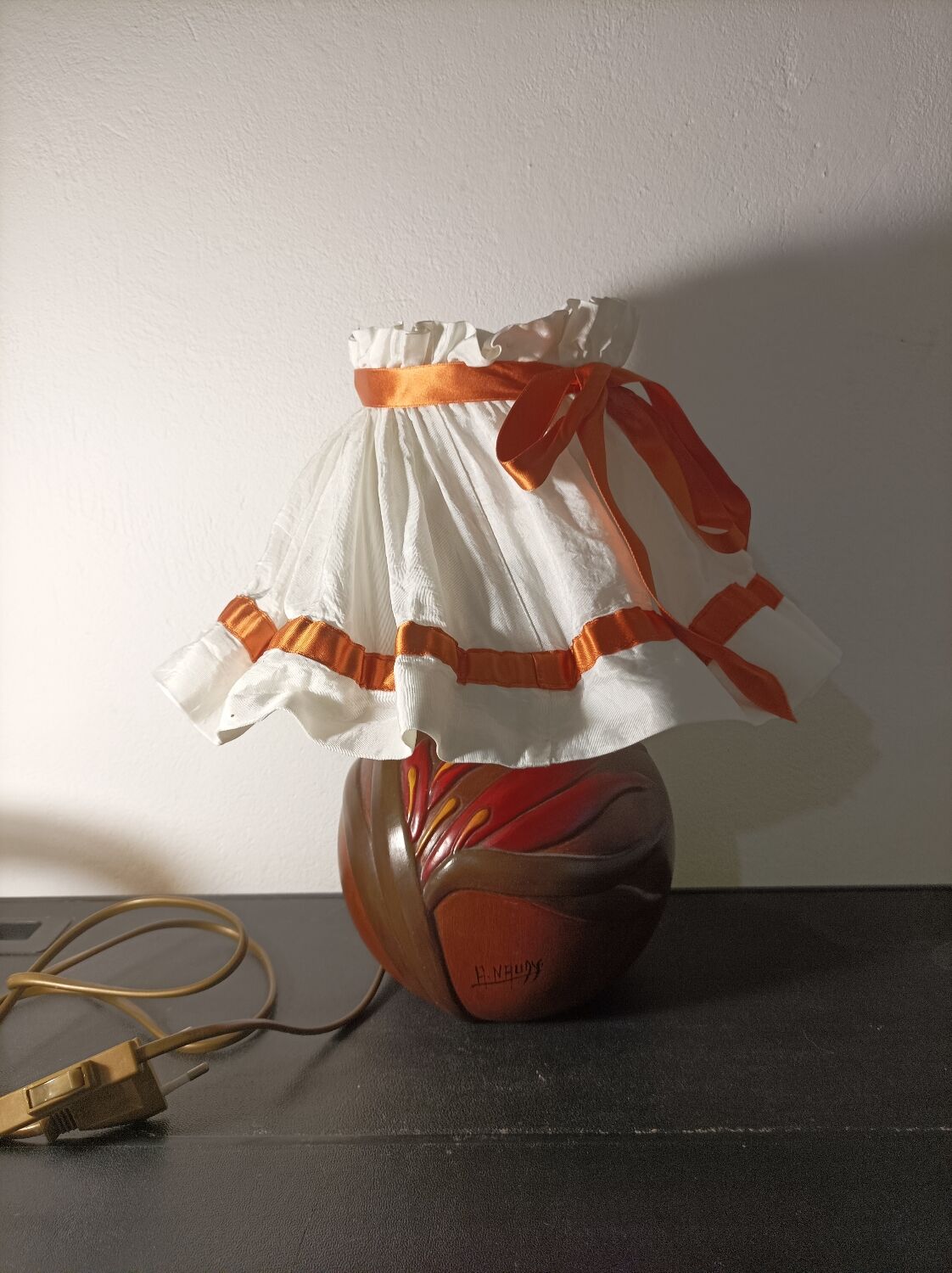 Bedside lamp signed Annick Naudy