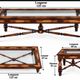 Set of 3 carved wooden coffee tables Chiniot, Pakistan