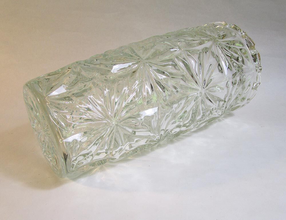 Large thick glass vase