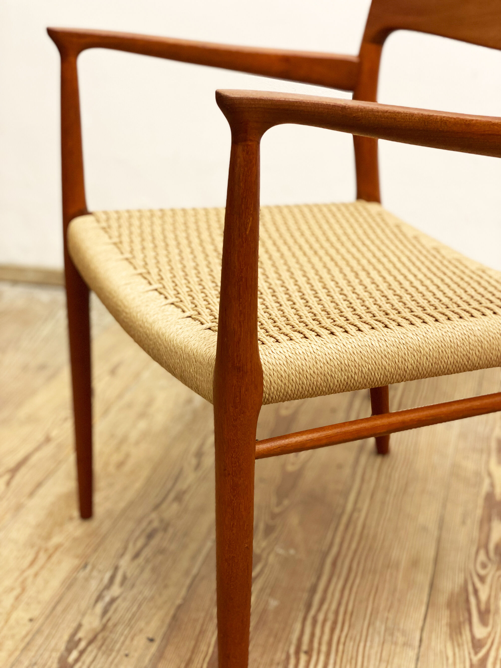 Mid century teak armrest chair by Niels O. Møller for J.L. Moller, Model 56, Denmark, 1950s
