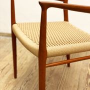 Mid century teak armrest chair by Niels O. Møller for J.L. Moller, Model 56, Denmark, 1950s
