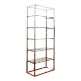 Vintage 1970s chrome shelf