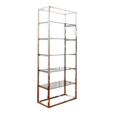 Vintage 1970s chrome shelf