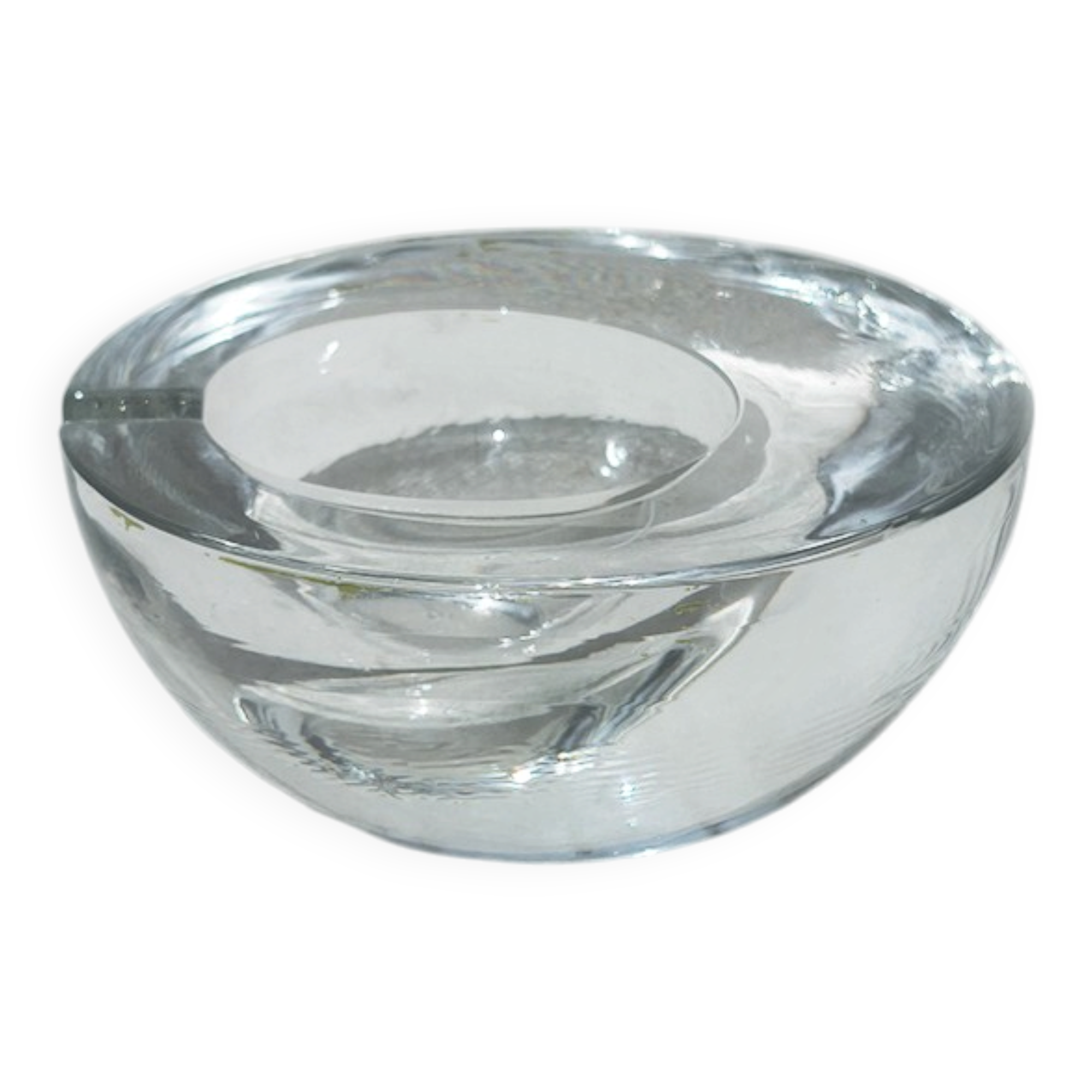Cendrier en verre années 60