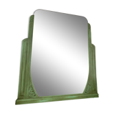 Green art deco mirror