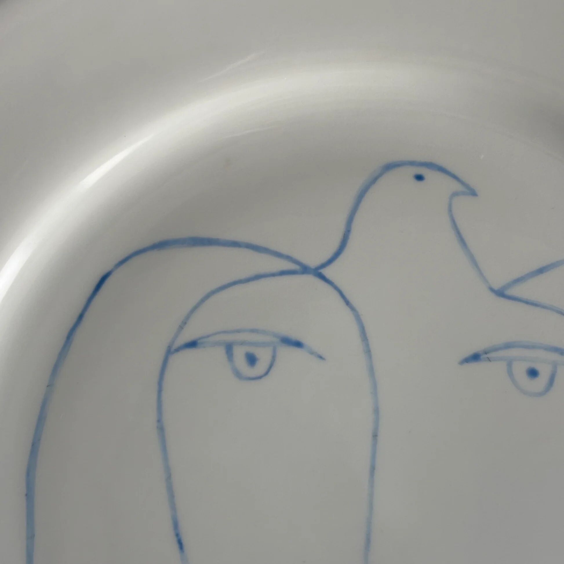Pair of Picasso plates in Limoges porcelain - Ref 1324