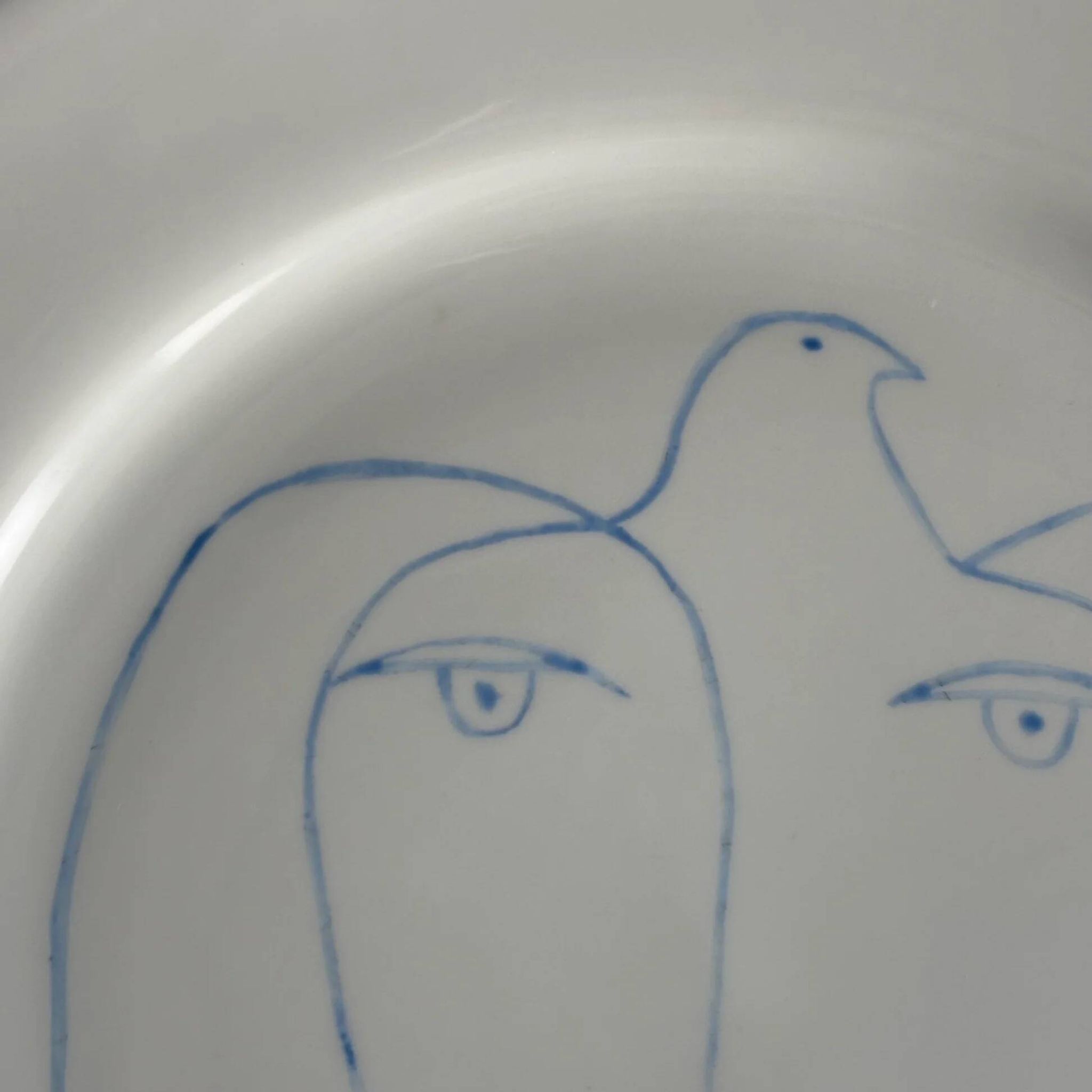 Pair of Picasso plates in Limoges porcelain - Ref 1324