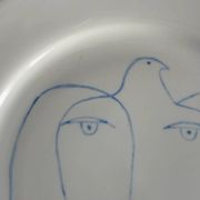 Pair of Picasso plates in Limoges porcelain - Ref 1324