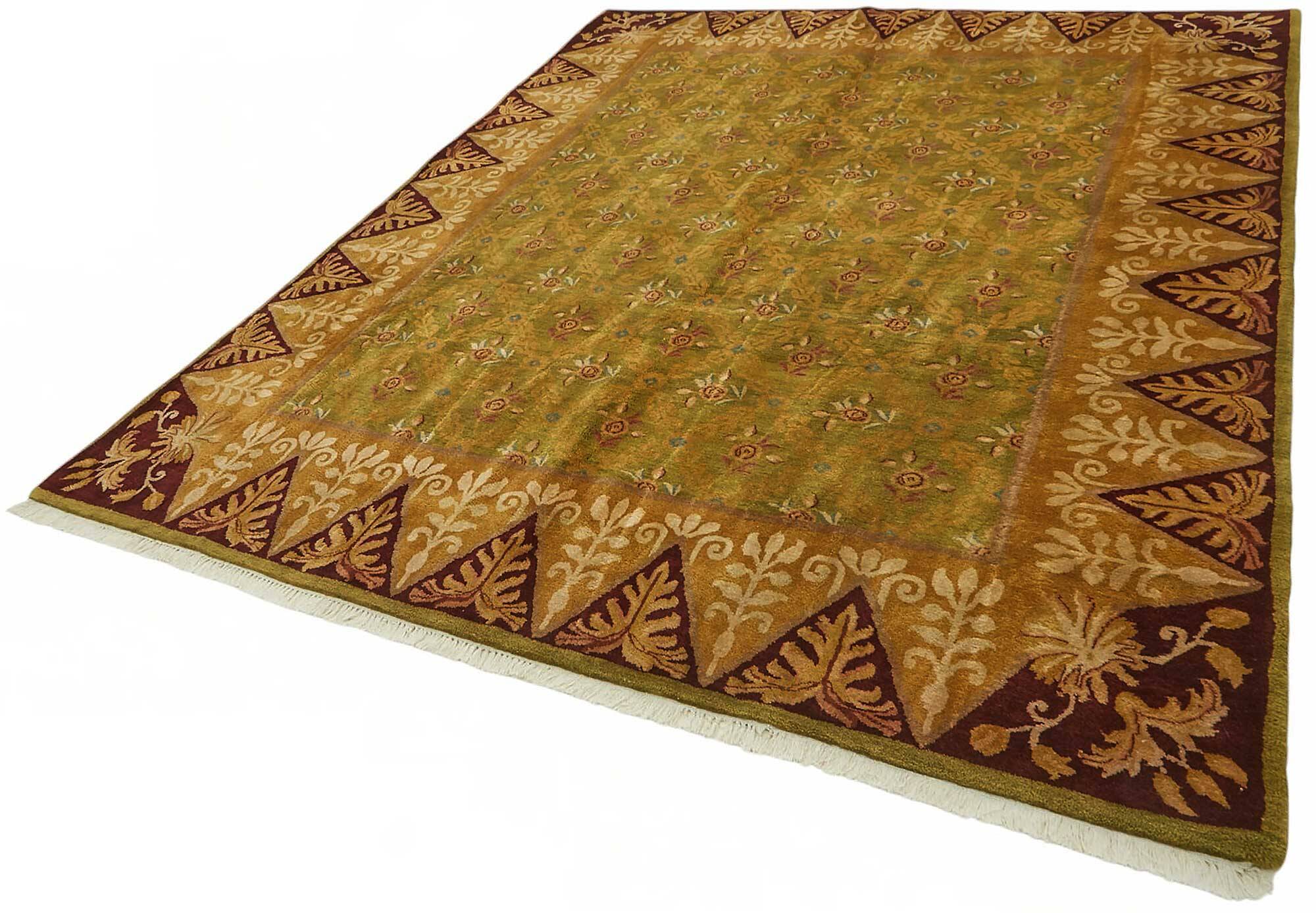Turkish Handknotted Wool Oushak Rug 231 cm x 287 cm