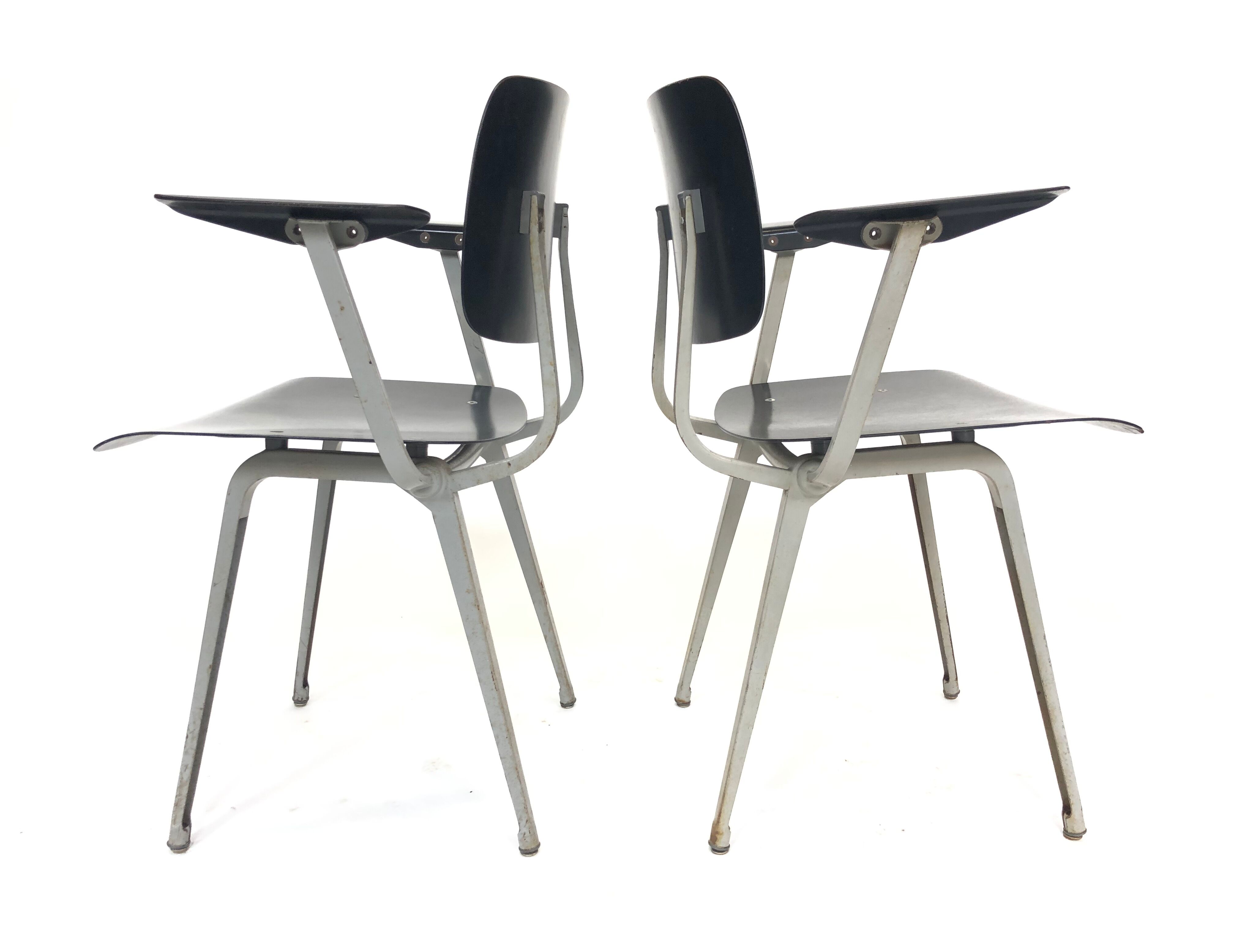 Set of 4 Revolt chairs by Friso Kramer