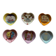 6 small heart-shaped porcelain plates Philippe Deshoulieres Salvador Dali