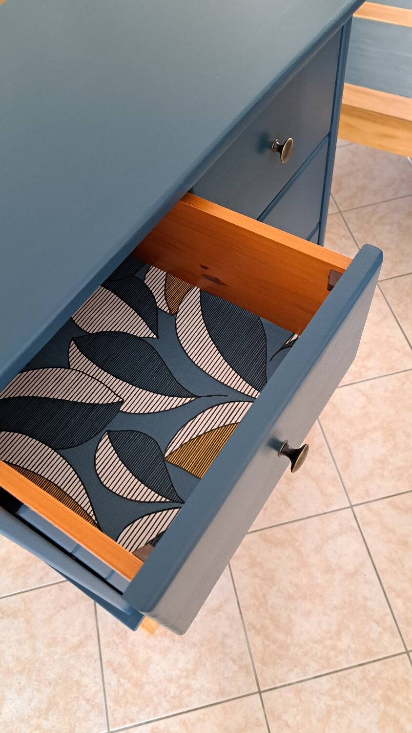 Rød Sødgren blue ganne chest of drawers
