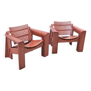 Paire de fauteuils en