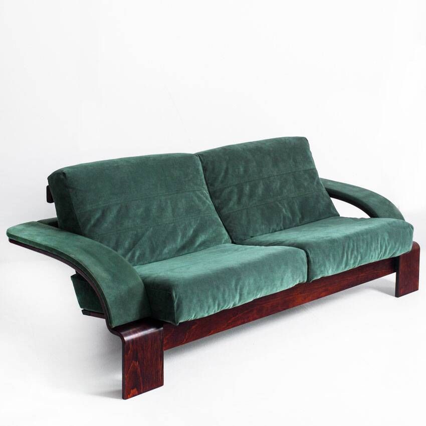 Vintage 3-4 seater canapé in alcantara. Åke Fribyter for Nelo Möbel 90s.