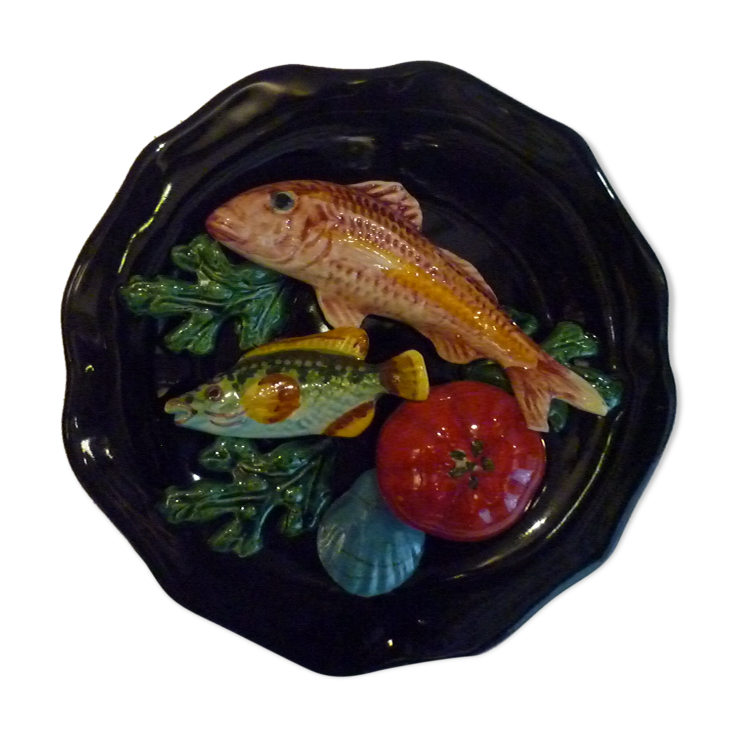 Vintage decorative slurry plate