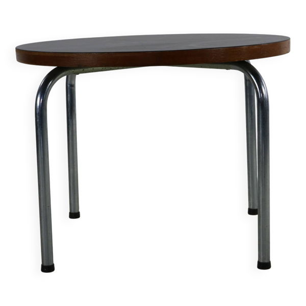 Table basse tubulaire chromée des années soixante