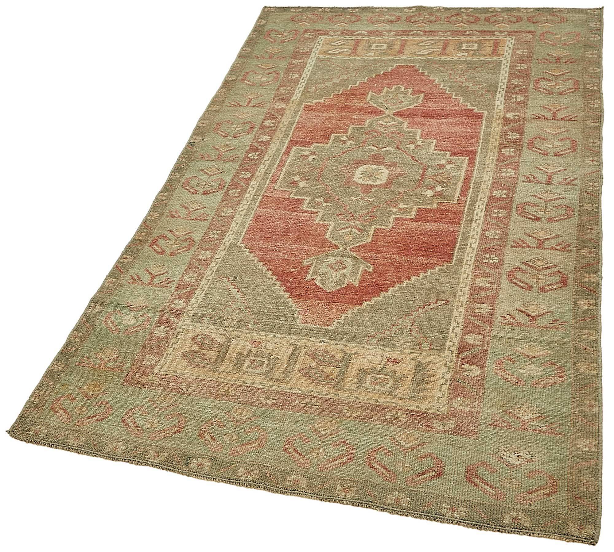 Turkish Vintage Anatolian Rug 106 cm x 193 cm