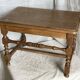 Low stool, thin turned legs with spacer