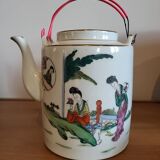 Vintage tea set and basket