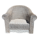 Large painted wicker armchair, 20th century, winter garden