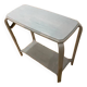 Gray patina wood console
