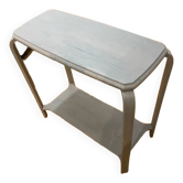 Console bois patine gris