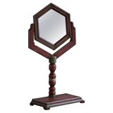 A pine table mirror by a Swedish cabinetmaker, folk art, early 20th century.