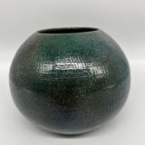 vase boule bleu vert