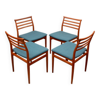 Set of 4 diningchairs teak, Erving Harland for Soro Chairs