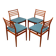 Set of 4 diningchairs teak, Erving Harland for Soro Chairs