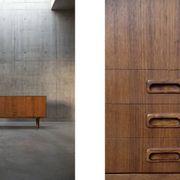 Vintage Mid-Century Scandinavian Modern Classic Teak High Sideboard
